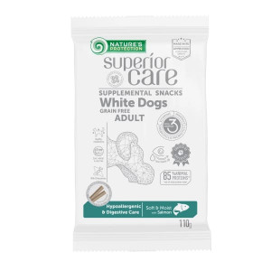NATURE'S PROTECTION SUPERIOR CARE SNACK HYPO & DIGESTIVE gardums suņiem Lasis 110g